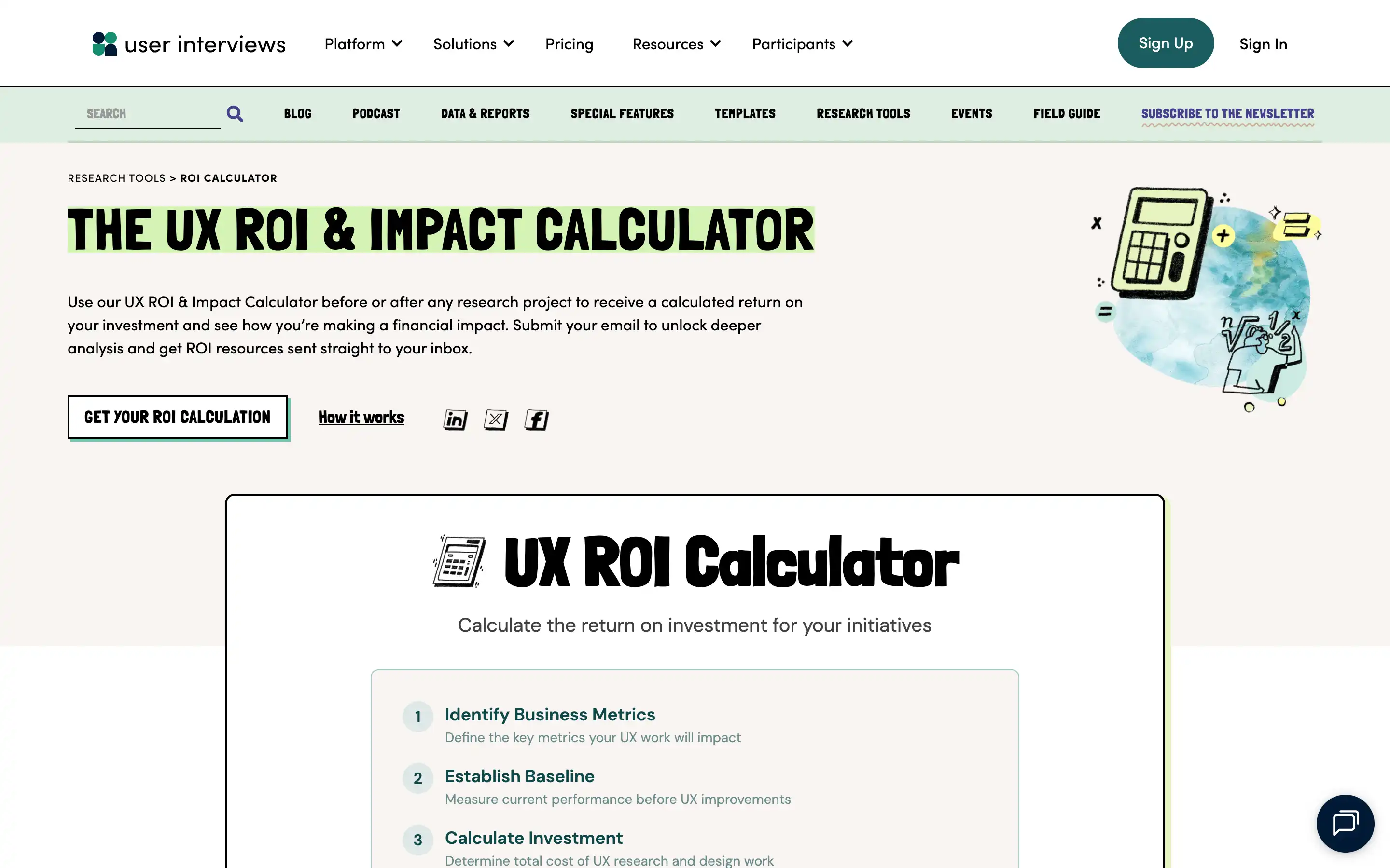 UX ROI Calculator for financial impact analysis
